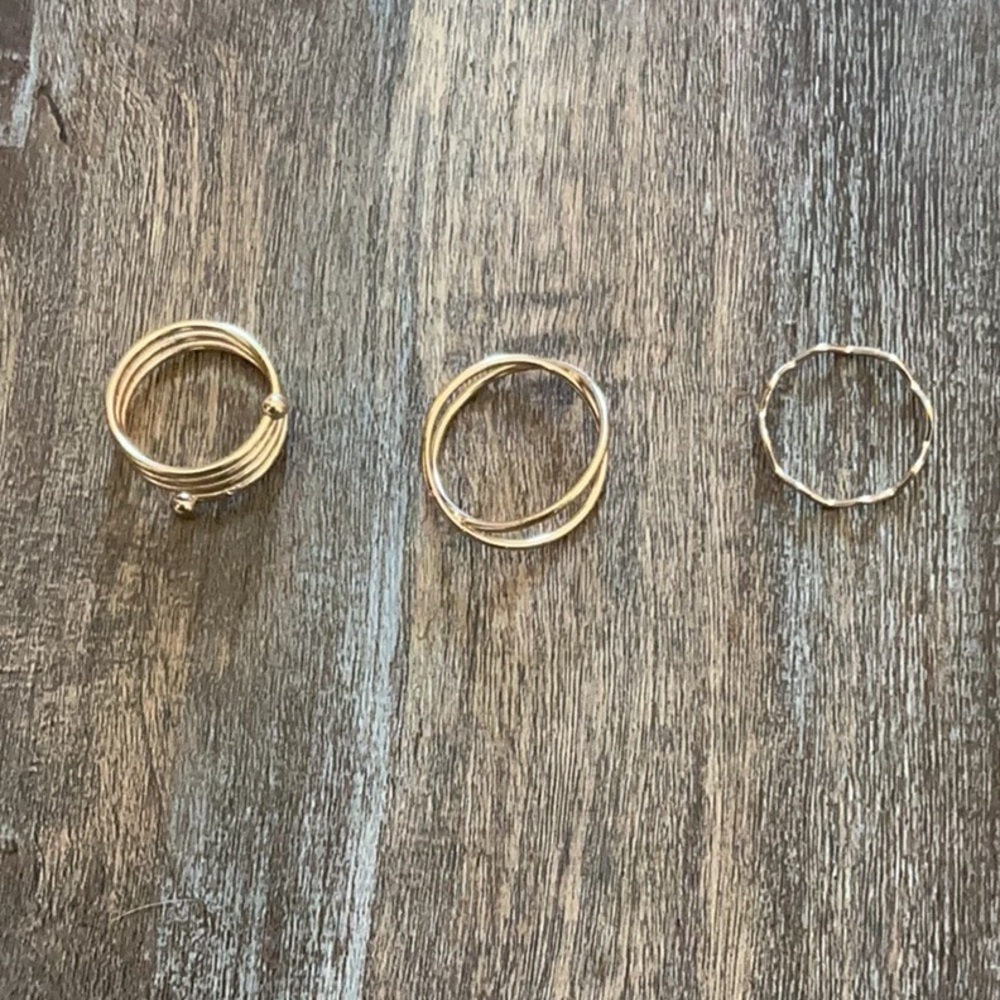 Gold-Tone Women’s Ring Set